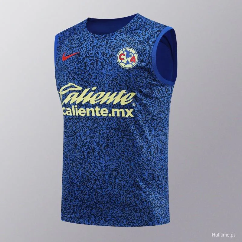 24/25 Club America Blue Vest Jeresy+Shorts