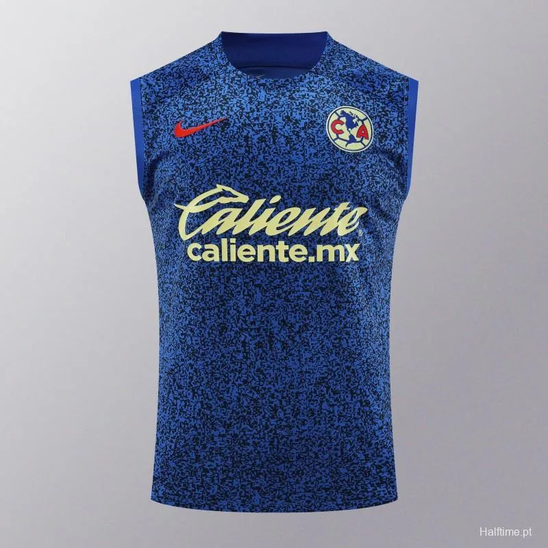 24/25 Club America Blue Vest Jeresy+Shorts