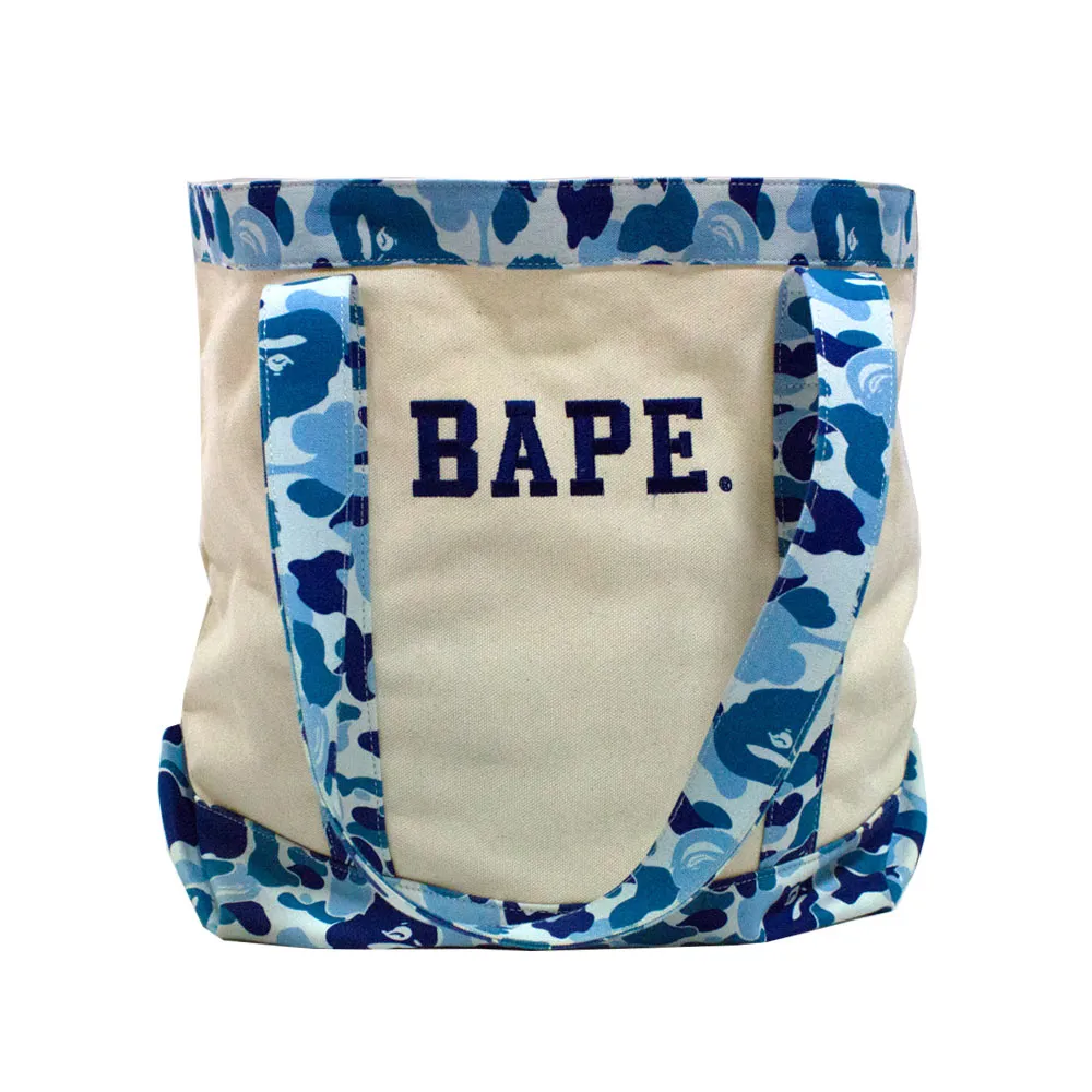 A Bathing Ape Bape Cushion Tote camo handbag