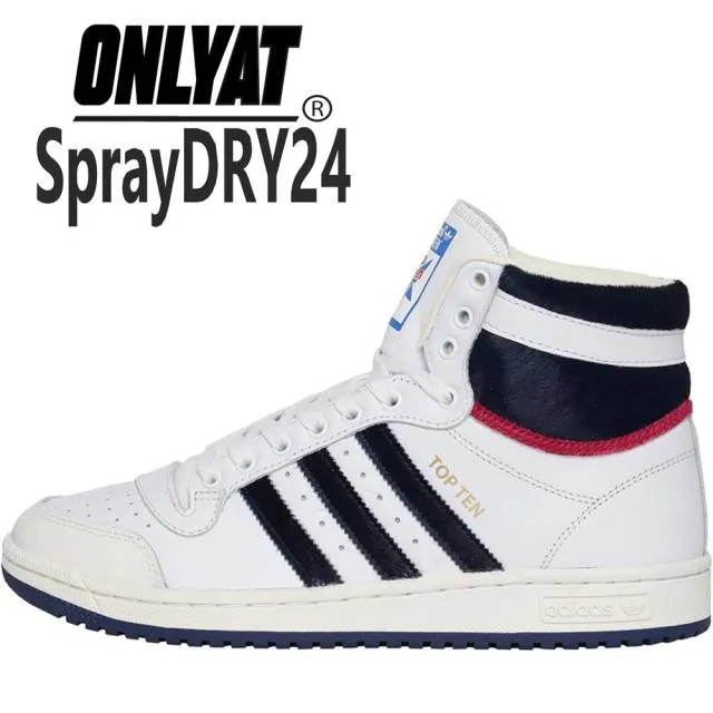 Adidas Originals Mens Top Ten Trainers Crystal White/Tec...