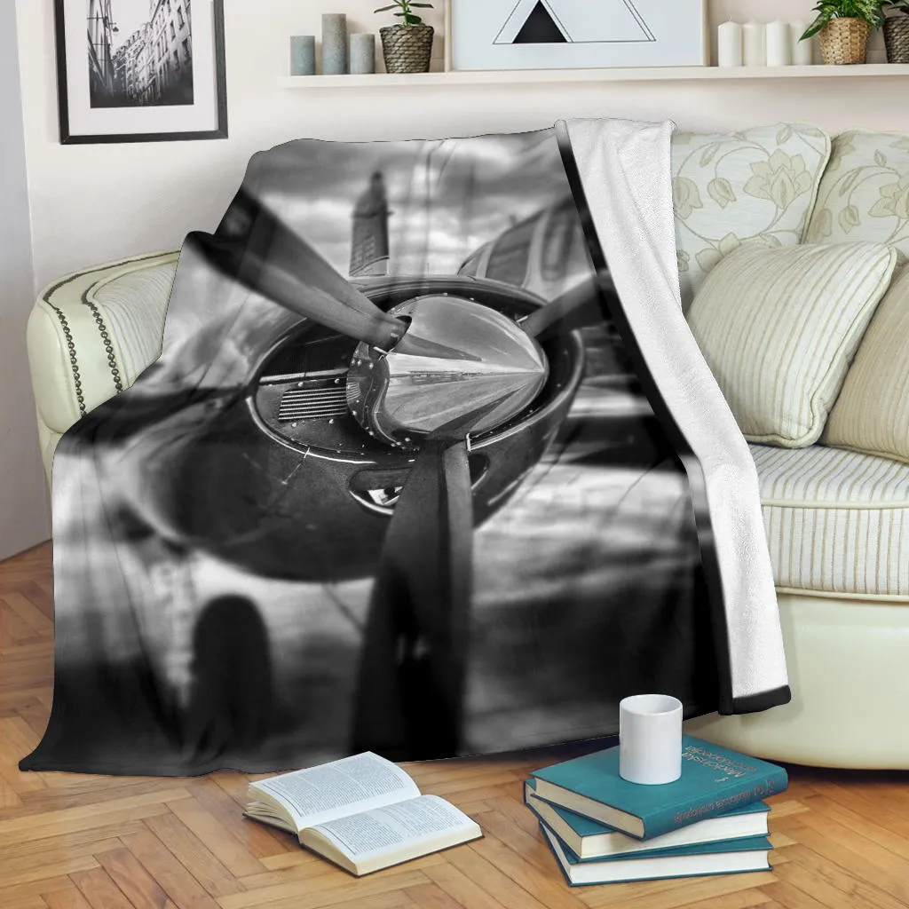 Airplane Propeller Version C Premium Blanket