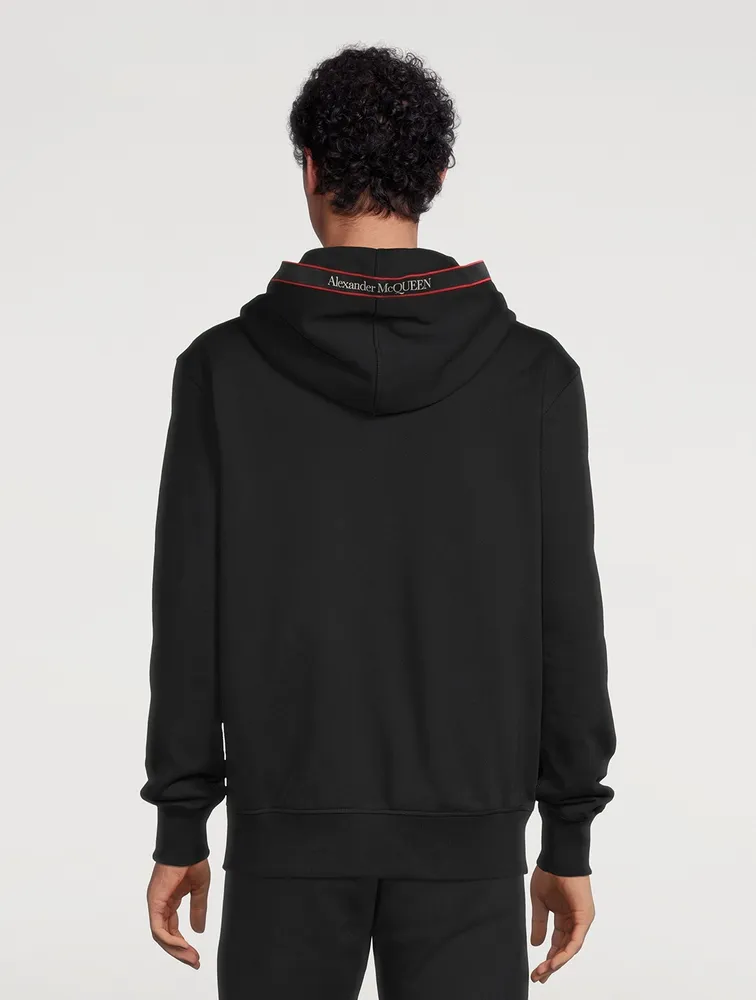 ALEXANDER MCQUEEN Cotton Hoodie With Logo Tape