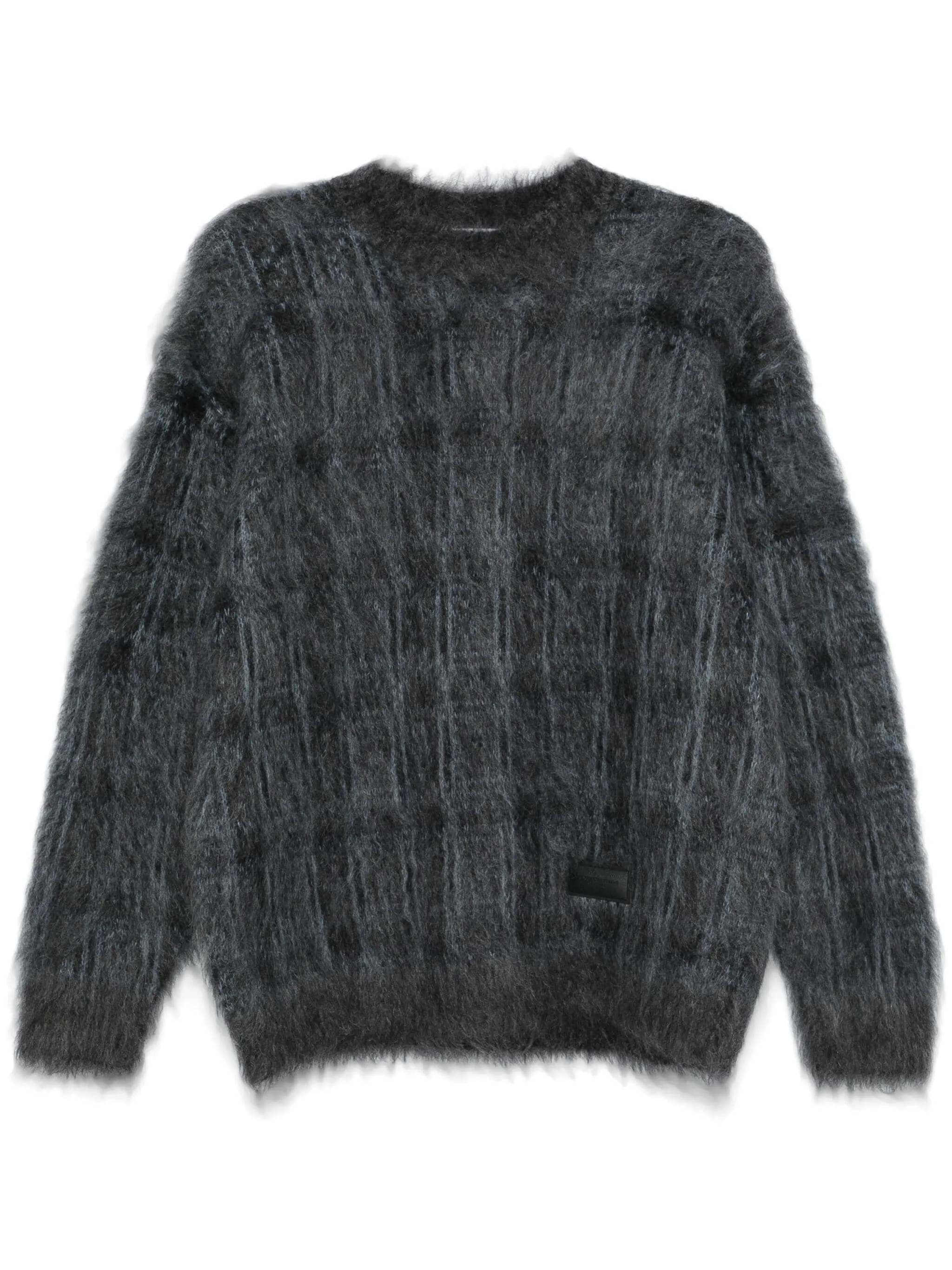 ALEXANDER WANG - Women Long Sleeve Pullover In Brushed Mohair Plaid