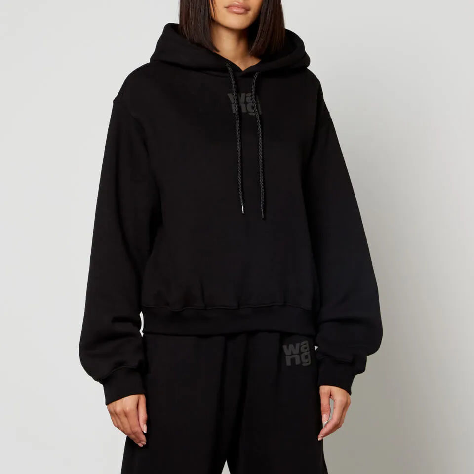 Alexanderwang.T Essential Cotton-Blend Jersey Hoodie - XS | Coggles