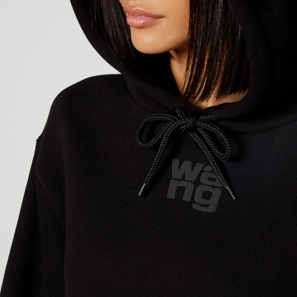 Alexanderwang.T Essential Cotton-Blend Jersey Hoodie - XS | Coggles