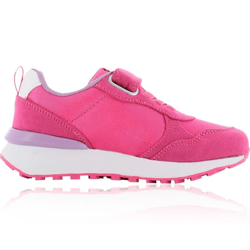 Anastasia Retro Velcro Junior Trainers Pink / Purple