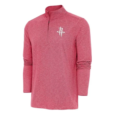 Antigua Houston Rockets Hunk 1/4 Zip Pullover Long Sleeve 1/4 Zip