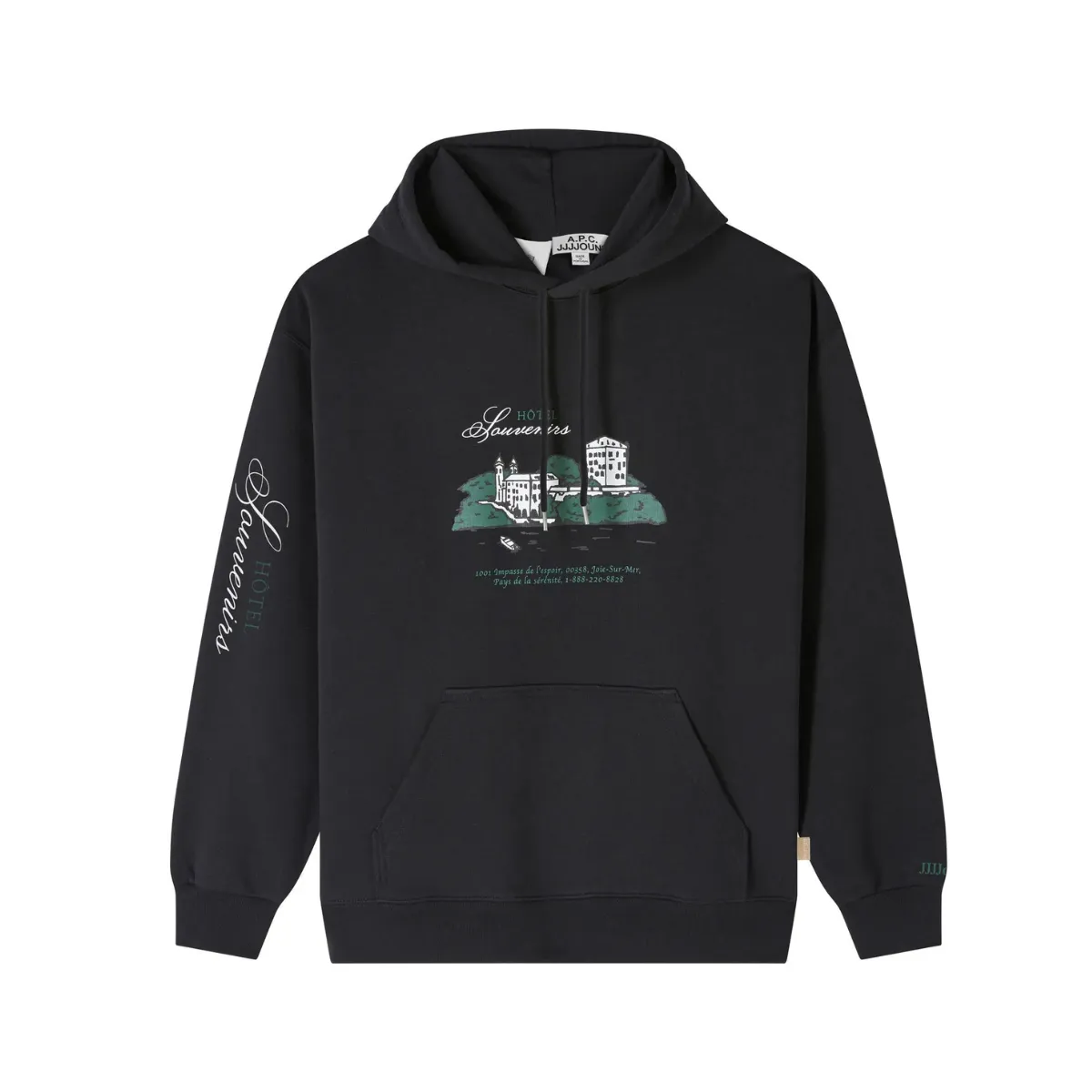 A.P.C.   Hoodie Hotel Jjjjound Noir (unisex)