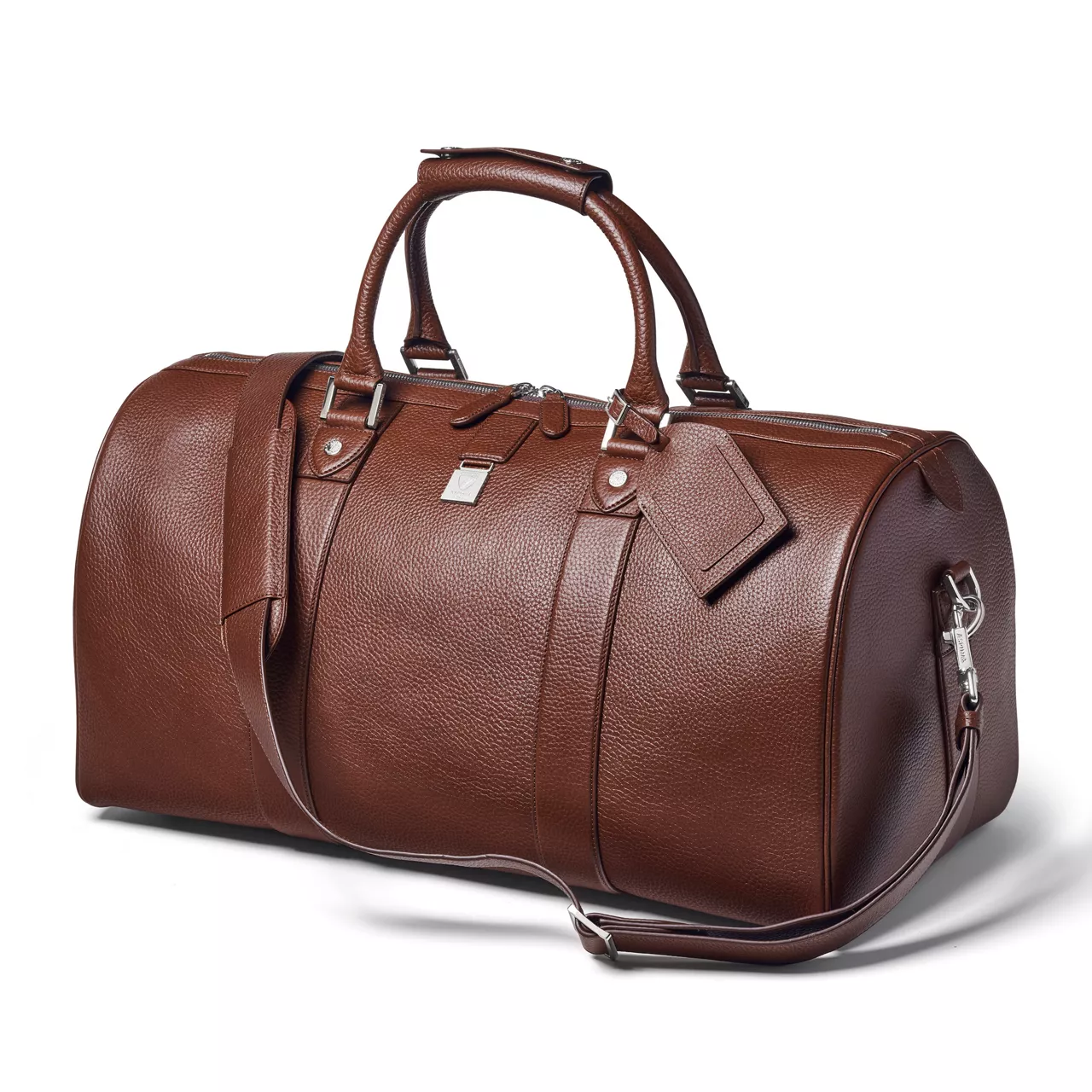 ASPINAL OF LONDON ONLINE EXCLUSIVE Boston Duffle Travel Bag - Tobacco