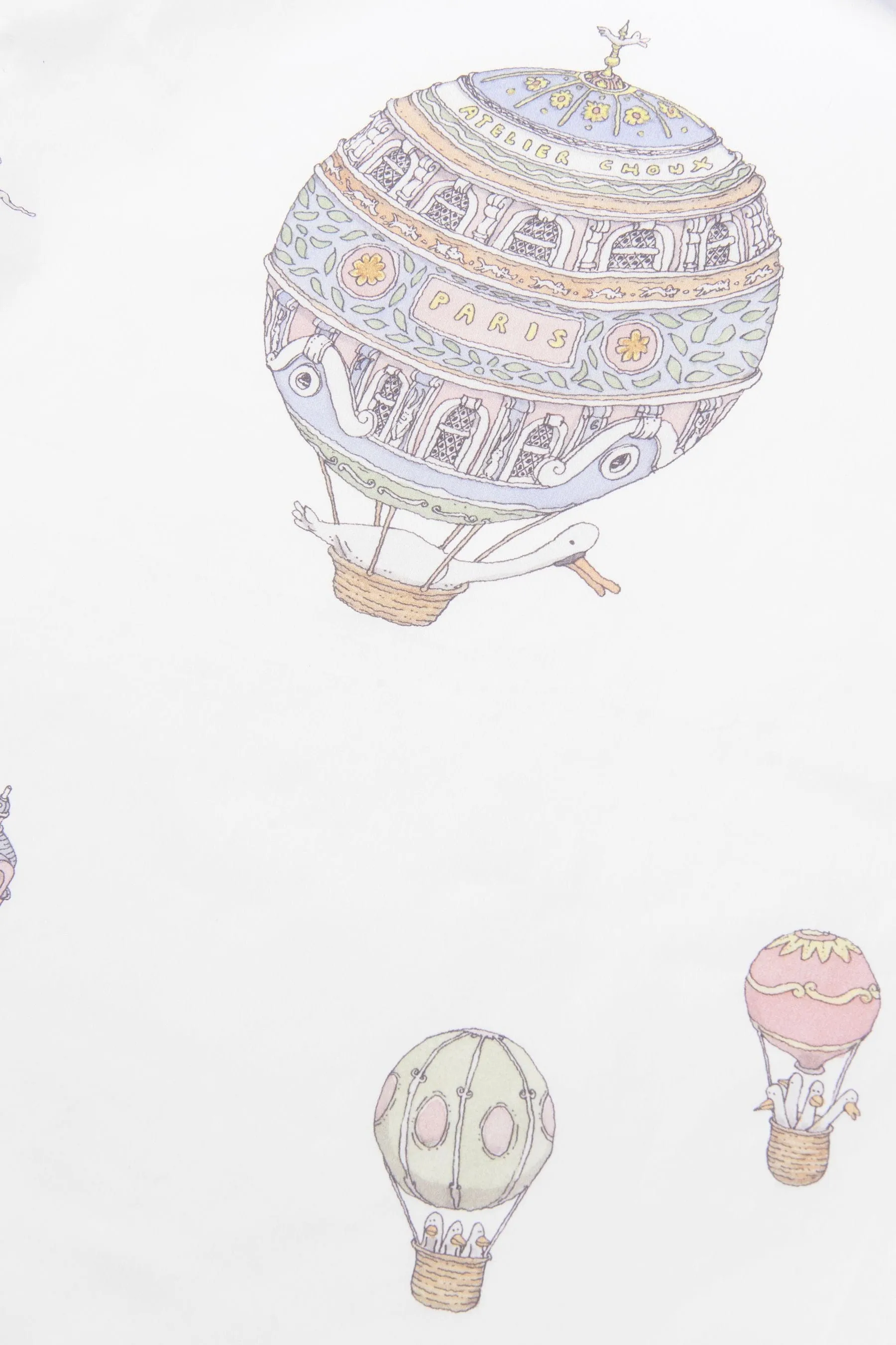 Atelier Choux - Baby Hot Air Balloons Fitted Sheet | Childsplay Clothing