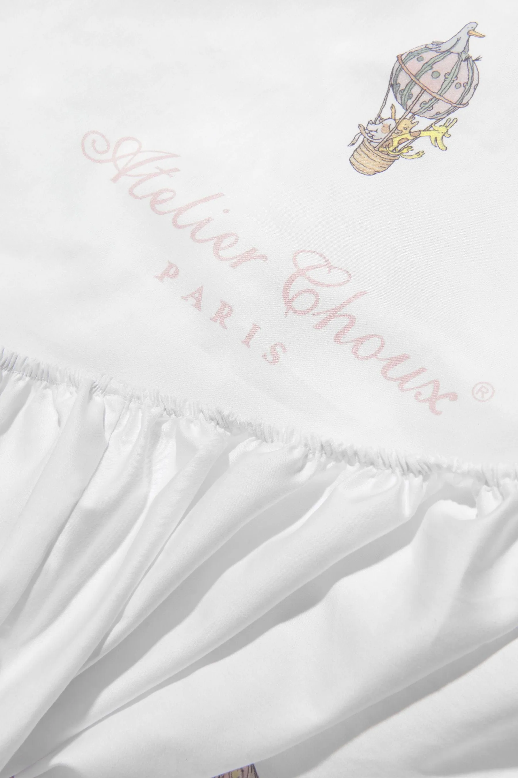 Atelier Choux - Baby Hot Air Balloons Fitted Sheet | Childsplay Clothing