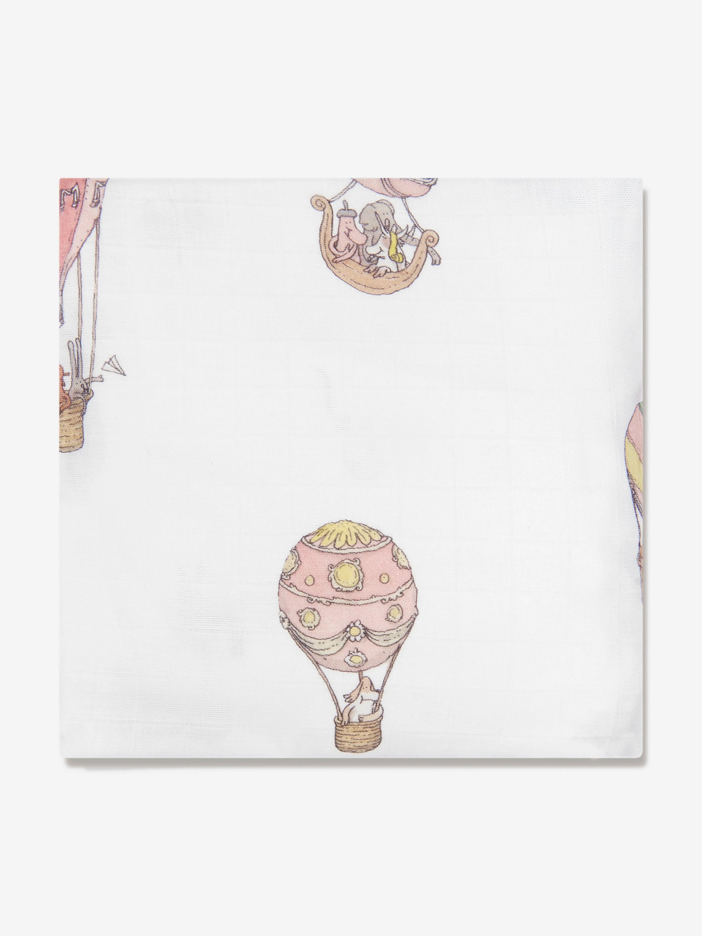 Atelier Choux Baby Hot Air Balloons Fitted Sheet in White