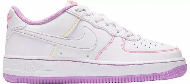 AUTHENTIC NIKE AIR FORCE 1 White Lavender  CW1575 110 GS...