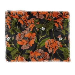 Autumn Poppies Throw Blanket (DS) DD