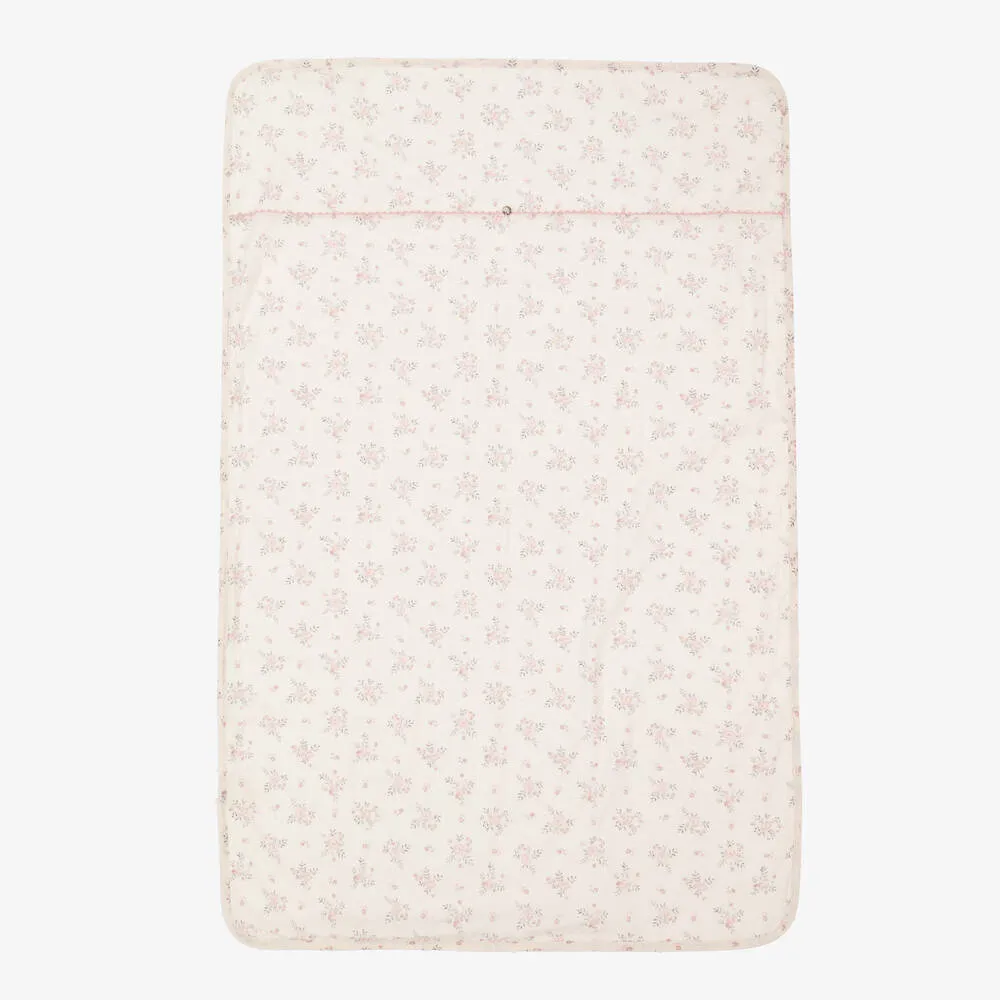 Baby Girls Beige Floral Blanket (97cm)