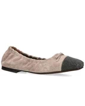 Ballet Flats with Monili Toe