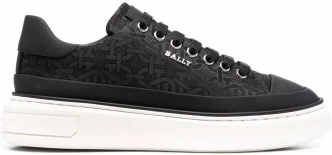 Bally chain-print low-top sneakers Black