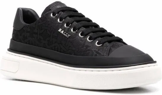 Bally chain-print low-top sneakers Black