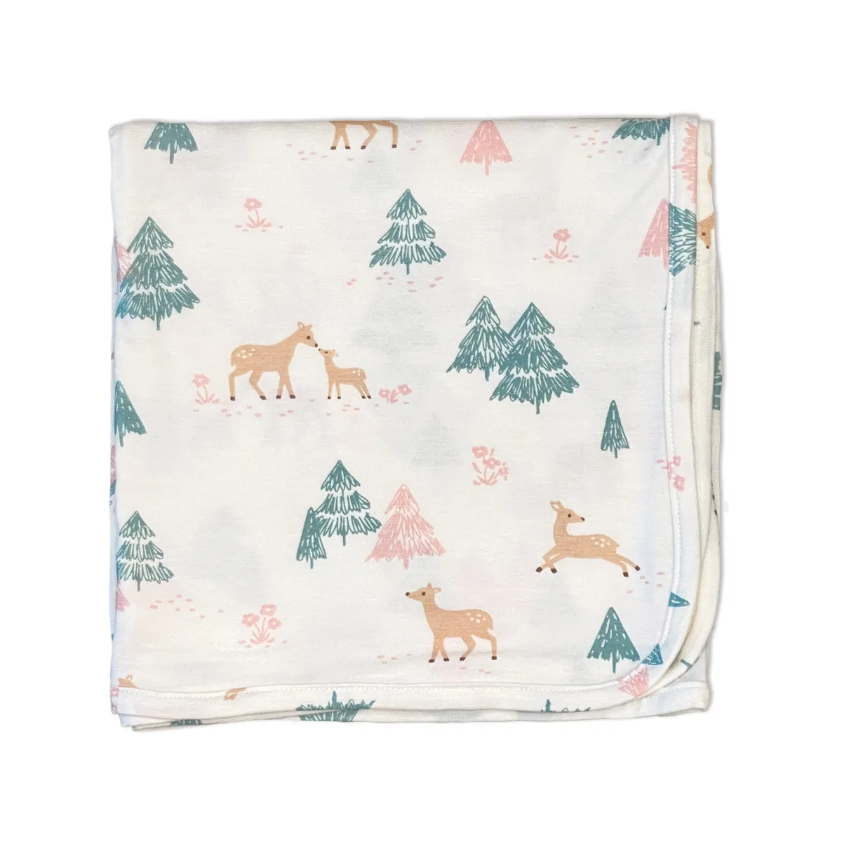 Bamboo Swaddle Blanket (Deer Forest Print)