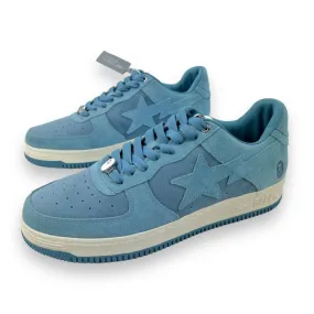 Bapesta University Blue Suede Trainers