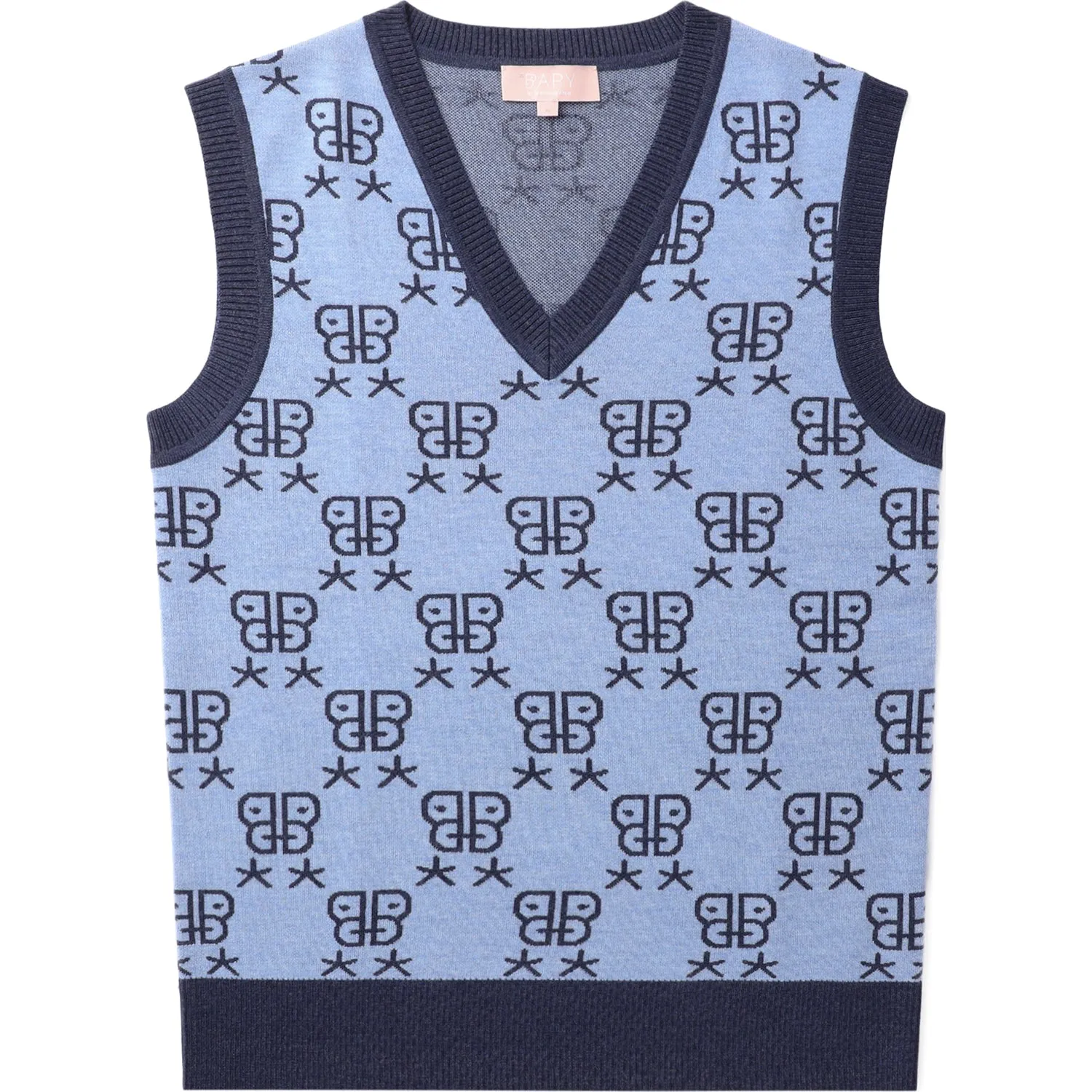 BAPY MONOGRAM KNIT VEST LADIES