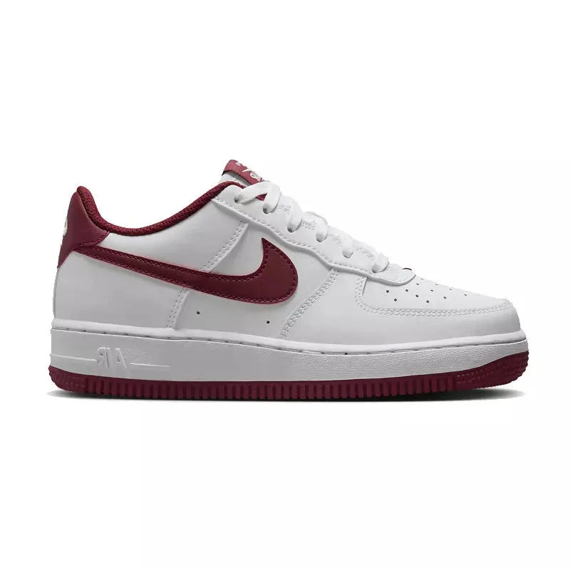 Baskets Nike Air Force 1 (Gs) - Blanc Et Rouge - Femme