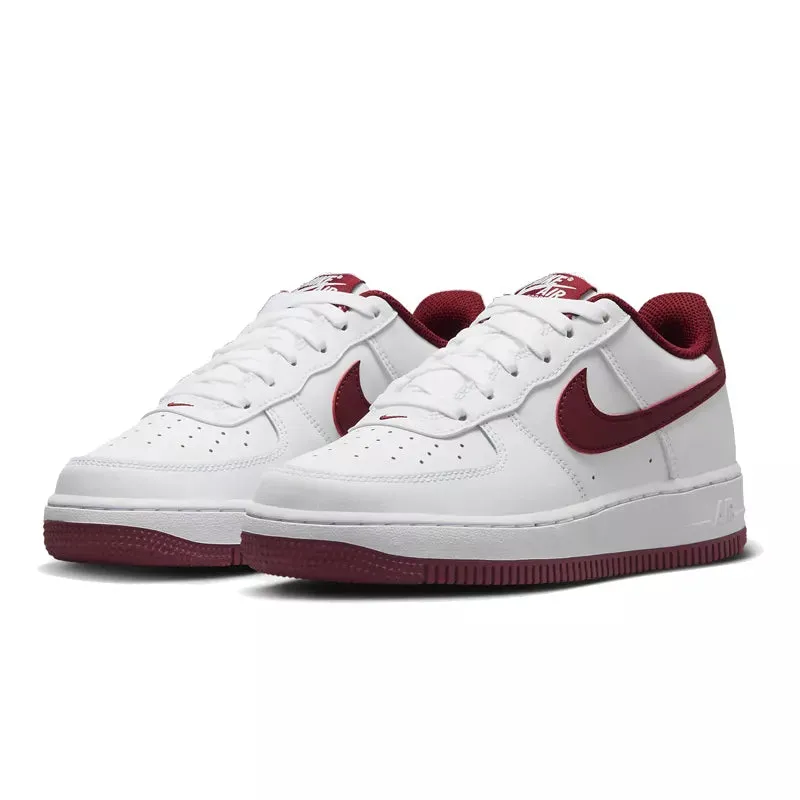 Baskets Nike Air Force 1 (Gs) - Blanc Et Rouge - Femme