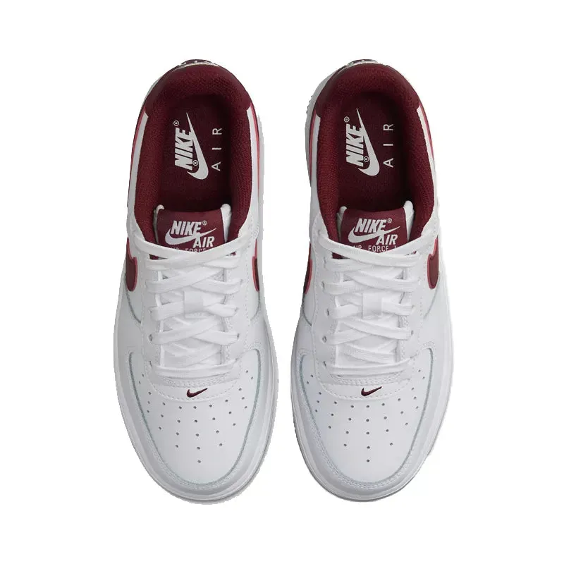 Baskets Nike Air Force 1 (Gs) - Blanc Et Rouge - Femme