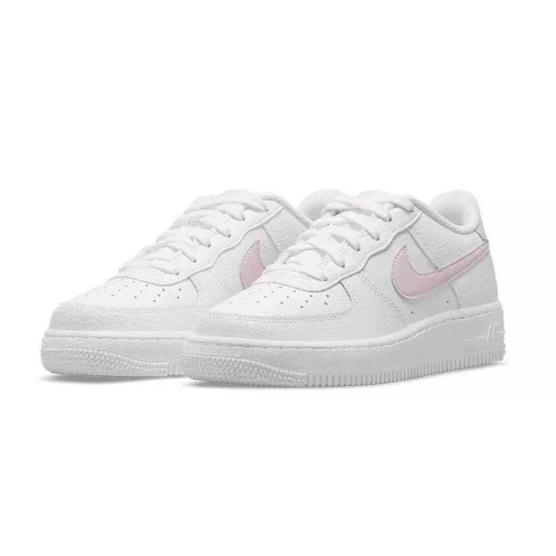 Baskets Nike Air Force 1 Junior - Blanc Et Rose - Femme