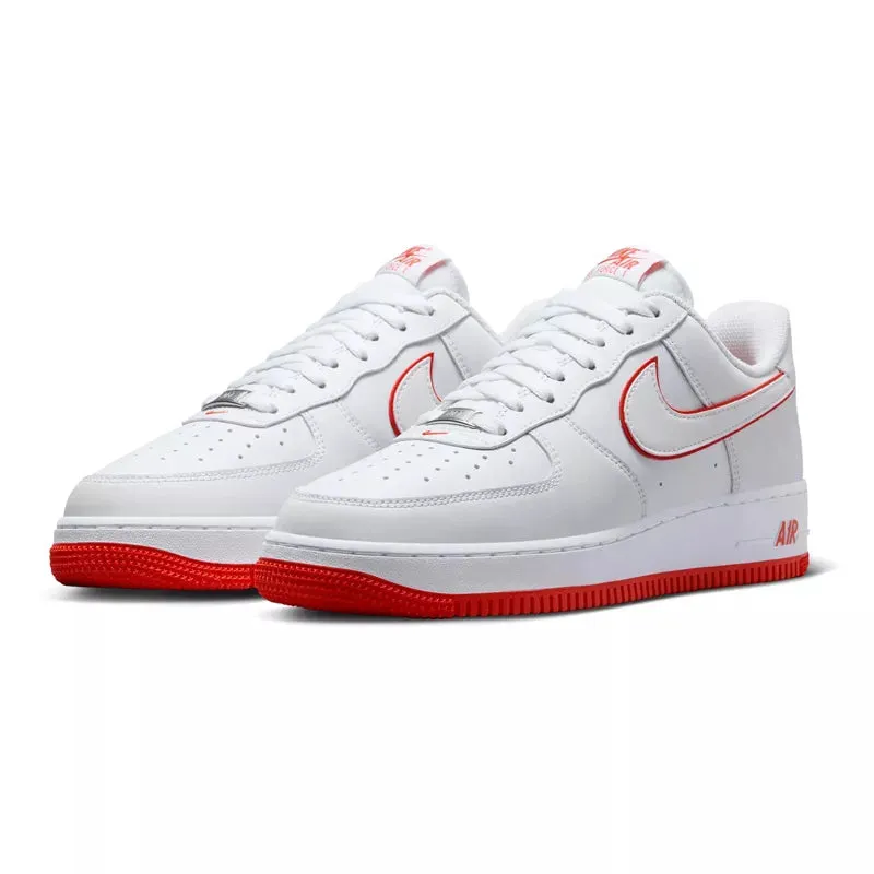 Baskets Nike Air Force 1 Lo - Blanc Et Rouge - Homme