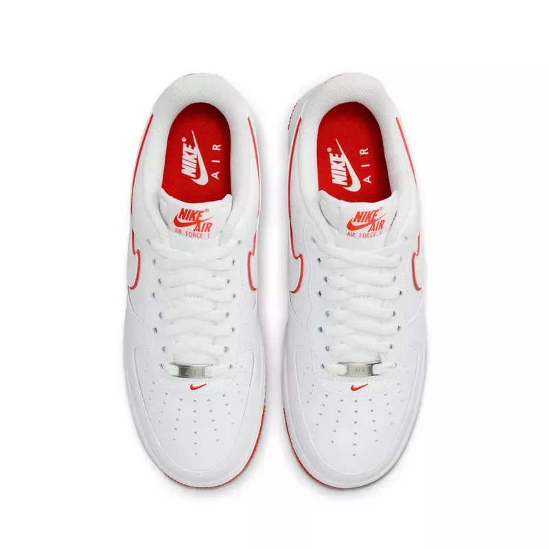 Baskets Nike Air Force 1 Lo - Blanc Et Rouge - Homme