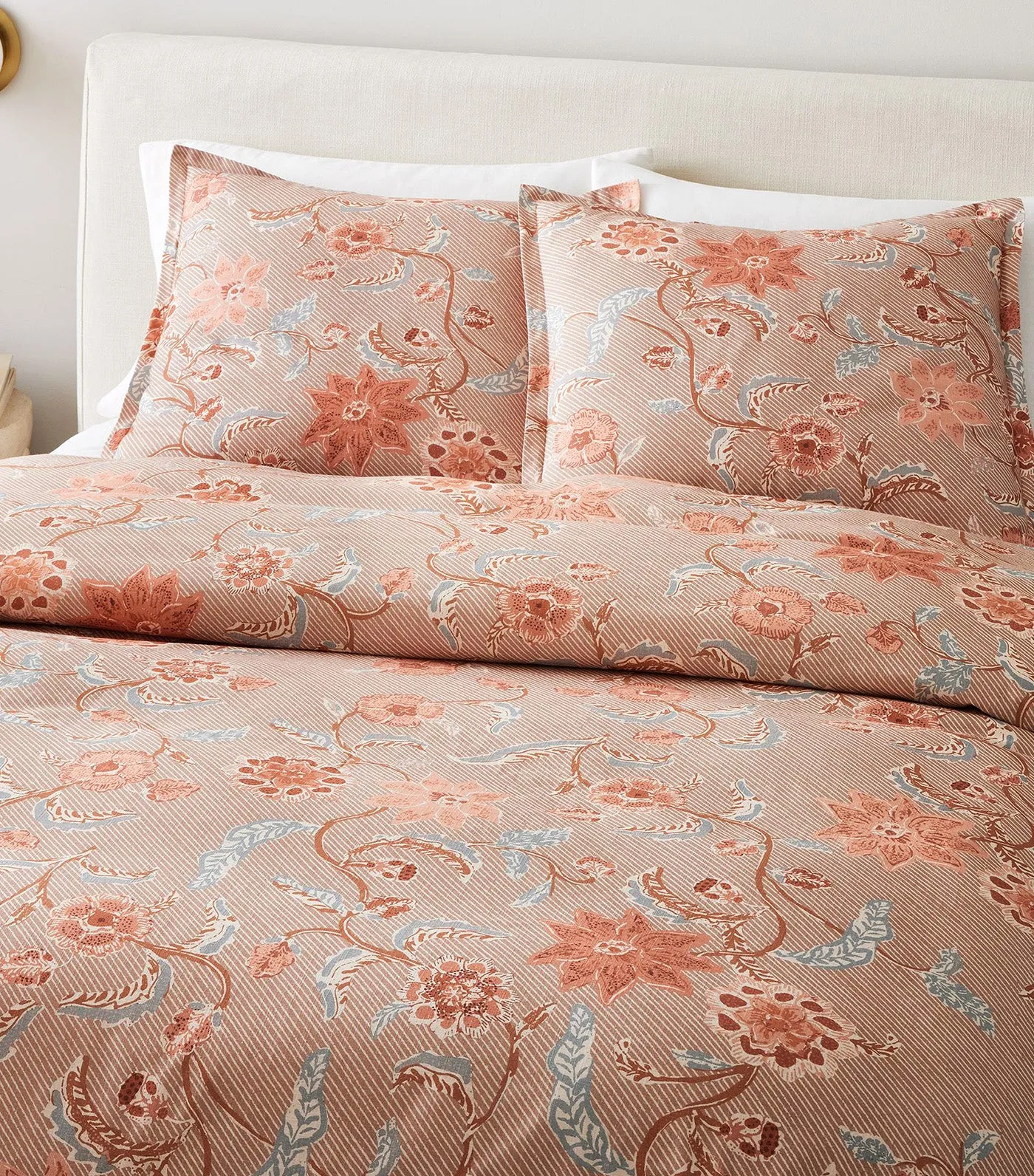 Batik Floral Duvet Cover & Shams Petal