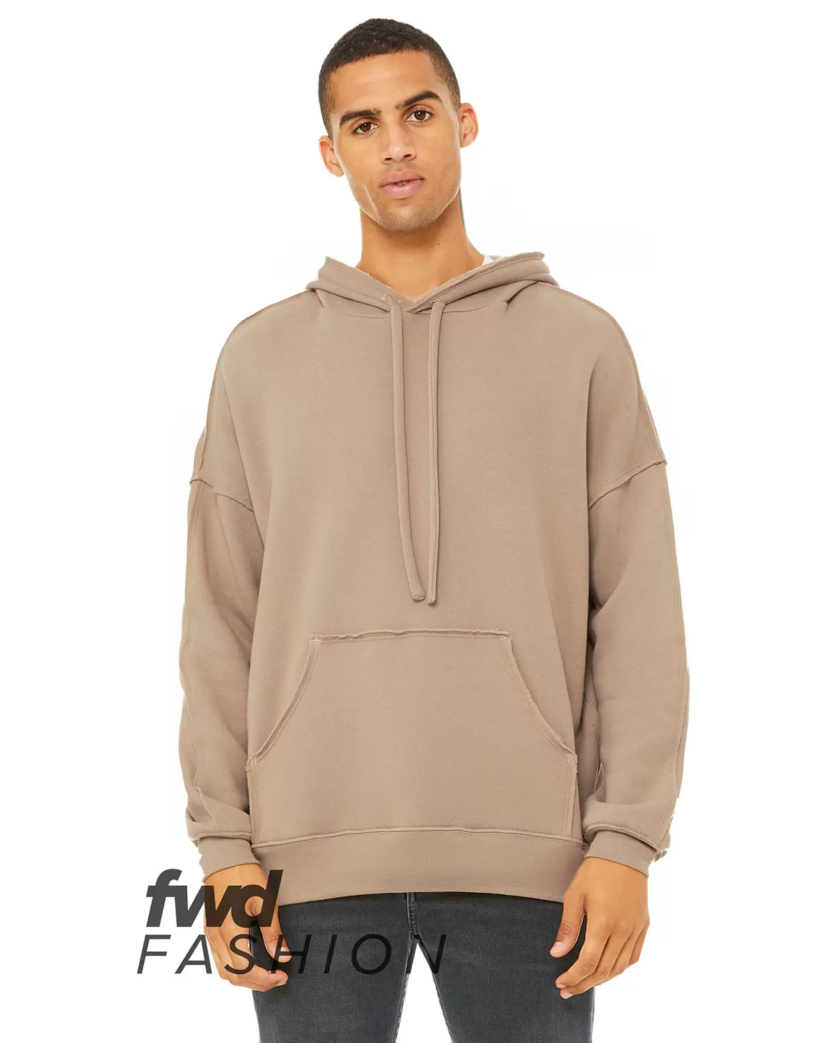 Bella + Canvas 3742 Fast Fashion Unisex Raw Seam Hoodie SKU: 3742