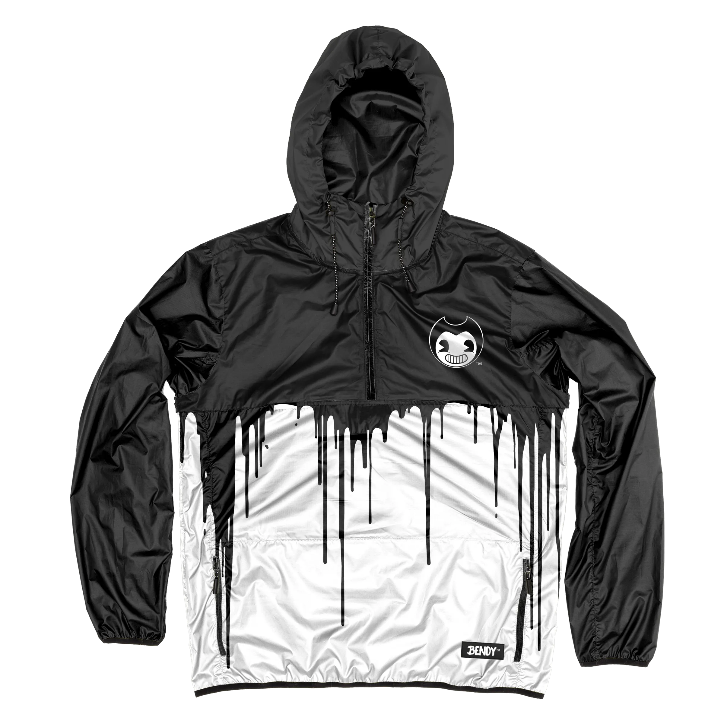 Bendy Drip Ink Windbreaker