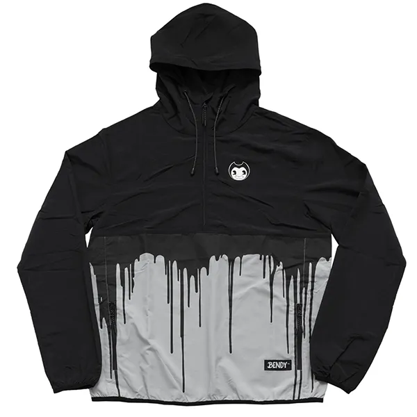 Bendy Drip Ink Windbreaker