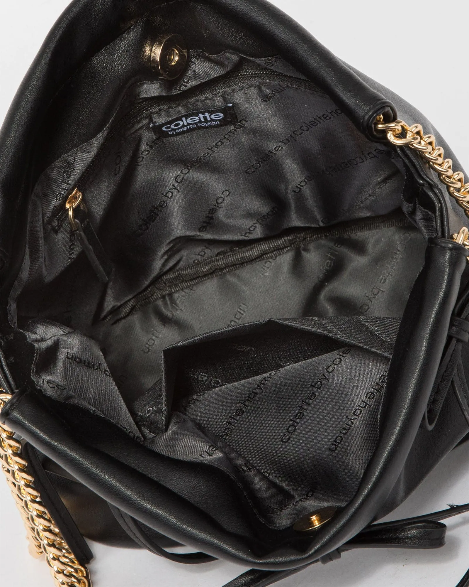 Black Chloe Bow Shoulder Bag