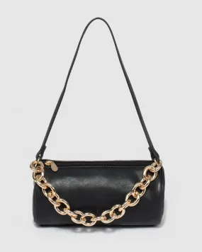 Black Jessica Shoulder Bag