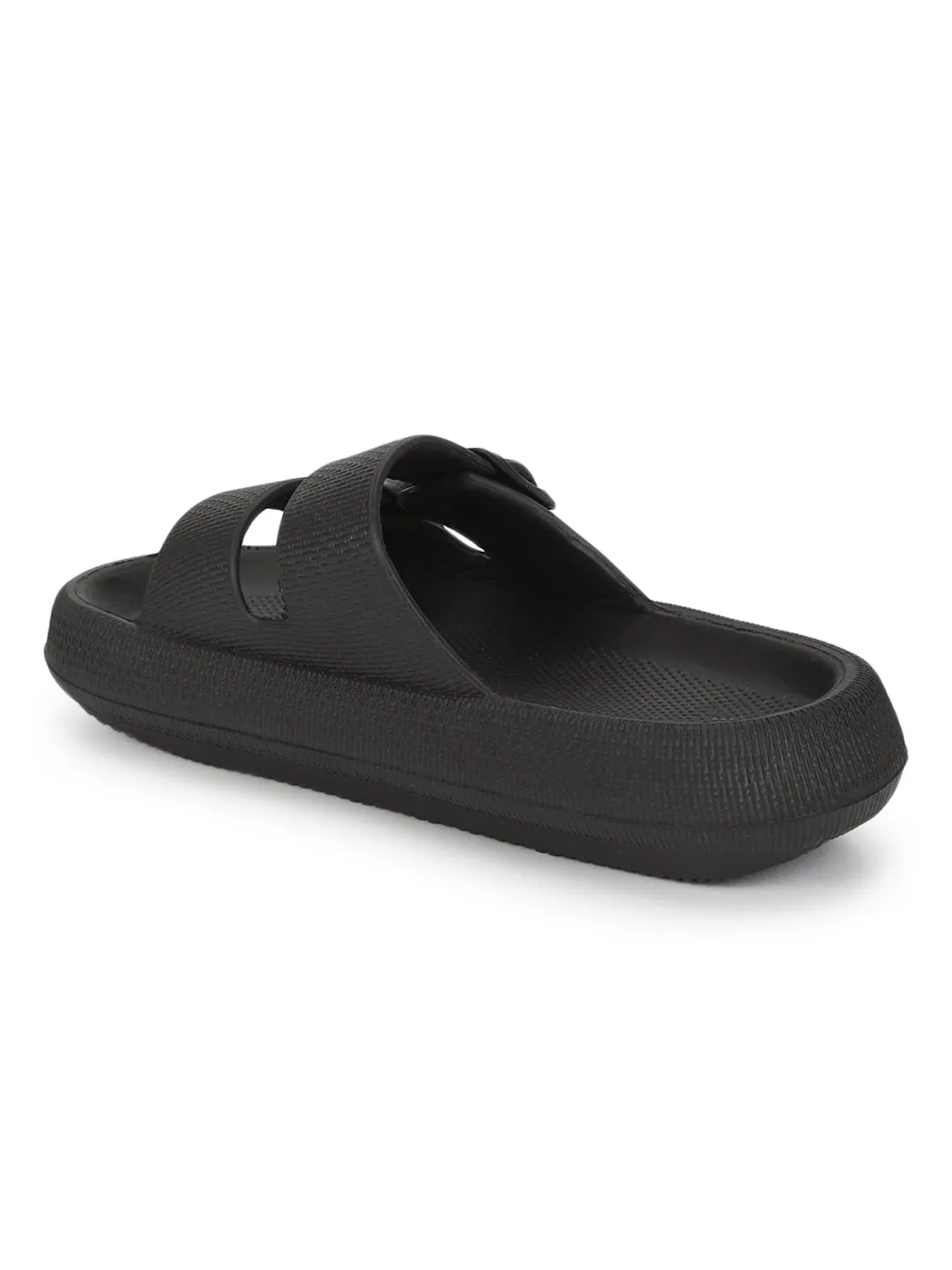 Black PU Slip-On Flats (TC-RS3255-BLK)