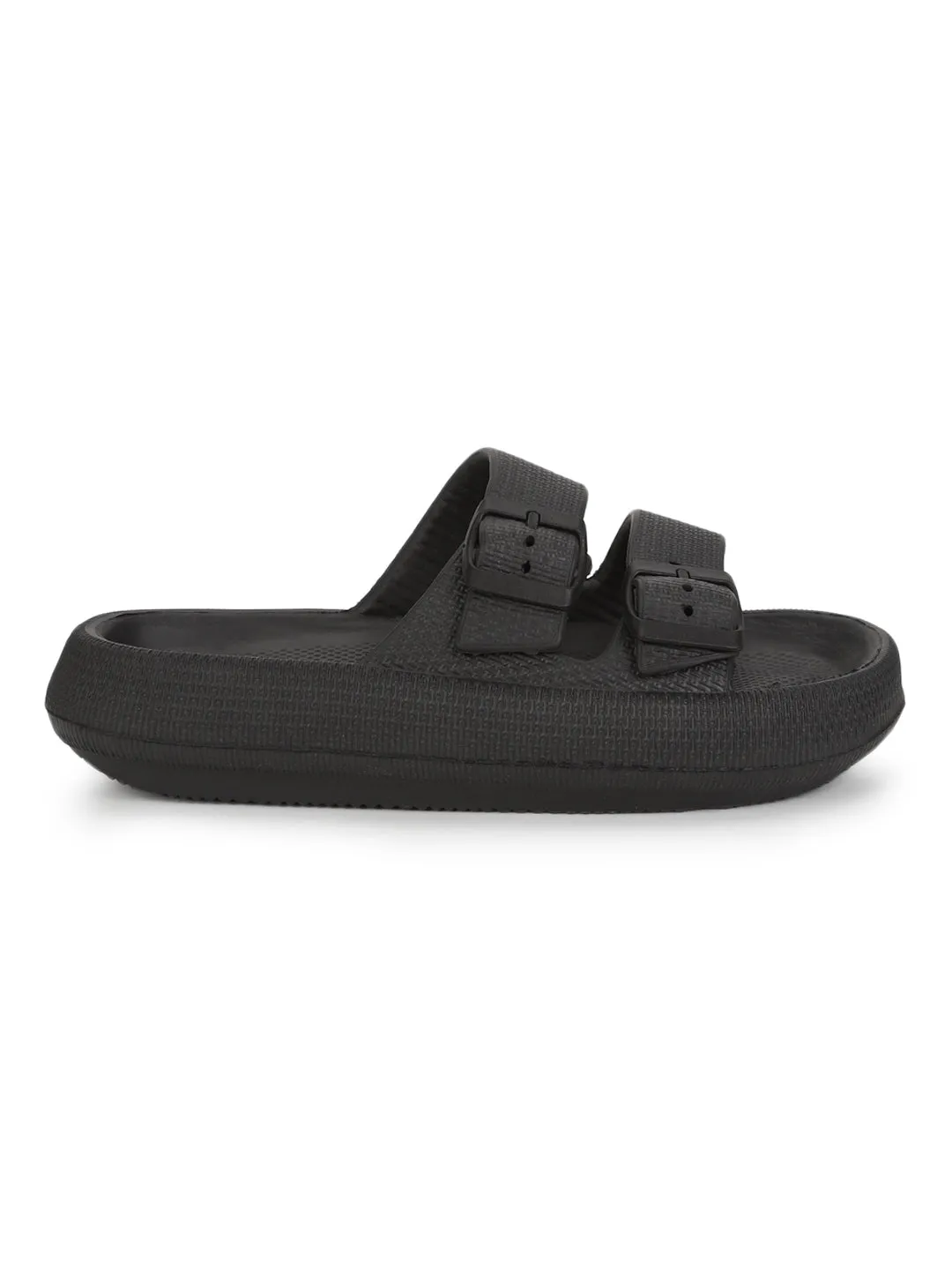 Black PU Slip-On Flats (TC-RS3255-BLK)