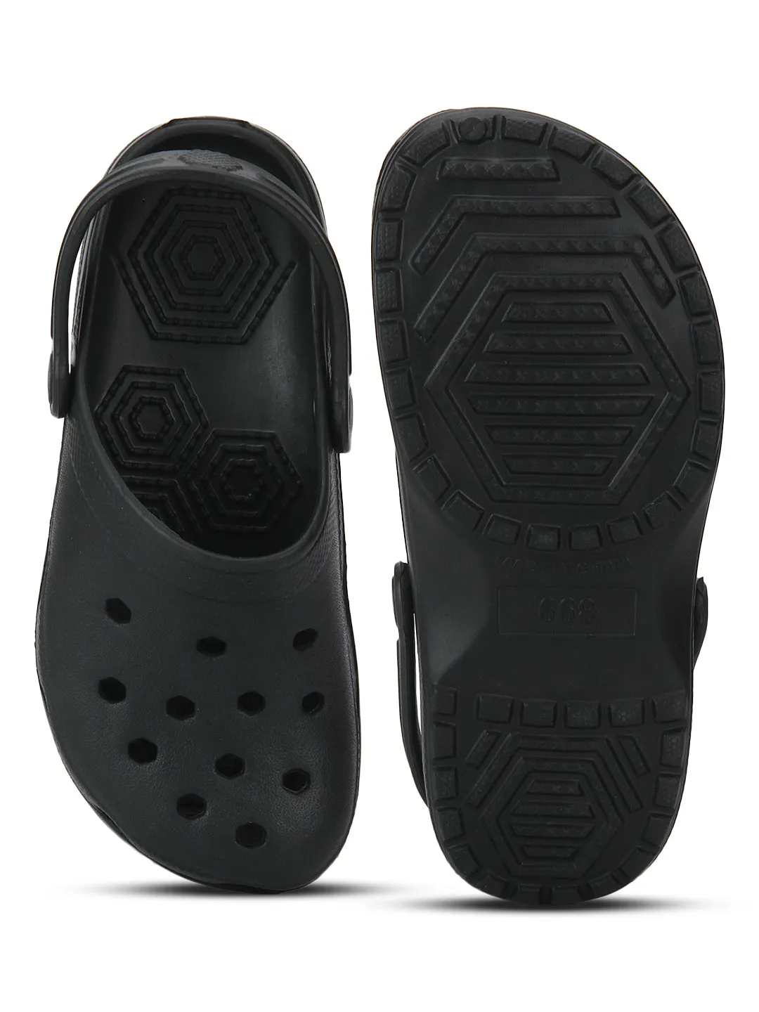 Black Slip-On Croc Flats