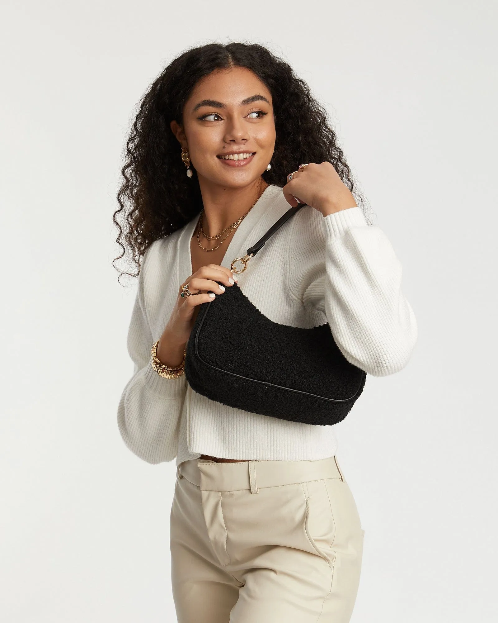 Black Zeeva Slouch Shoulder Bag