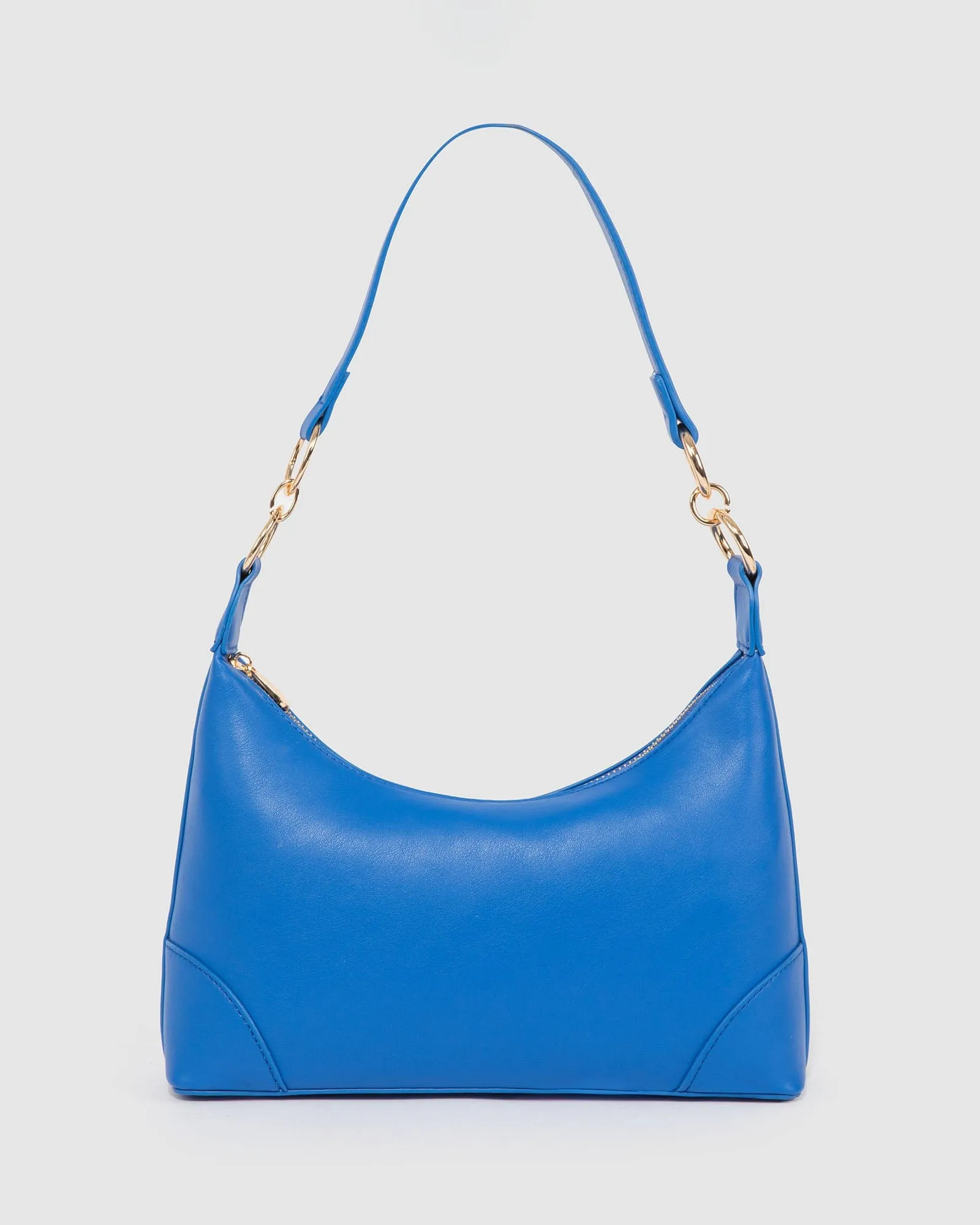 Blue Michayla Baguette Shoulder Bag