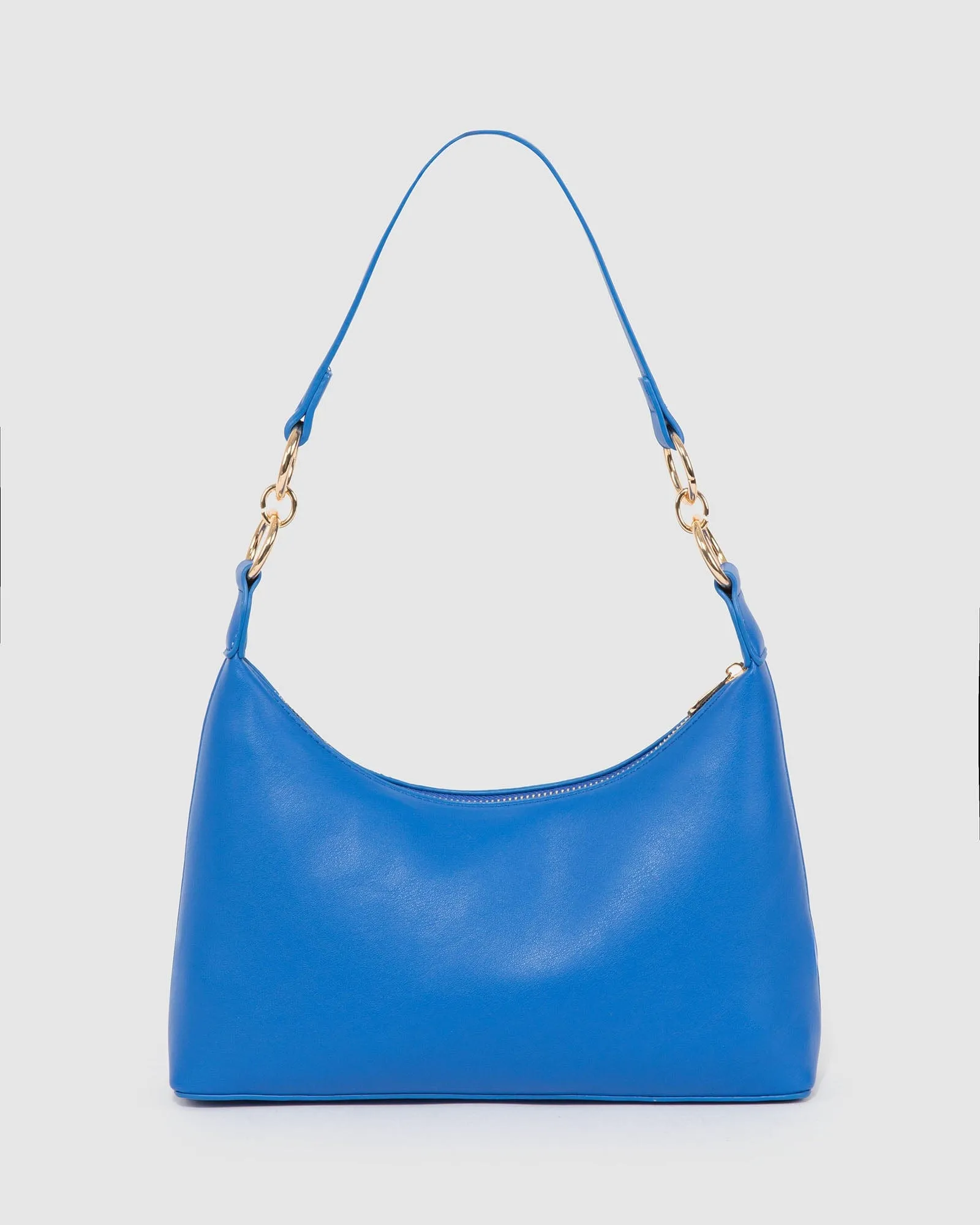 Blue Michayla Baguette Shoulder Bag