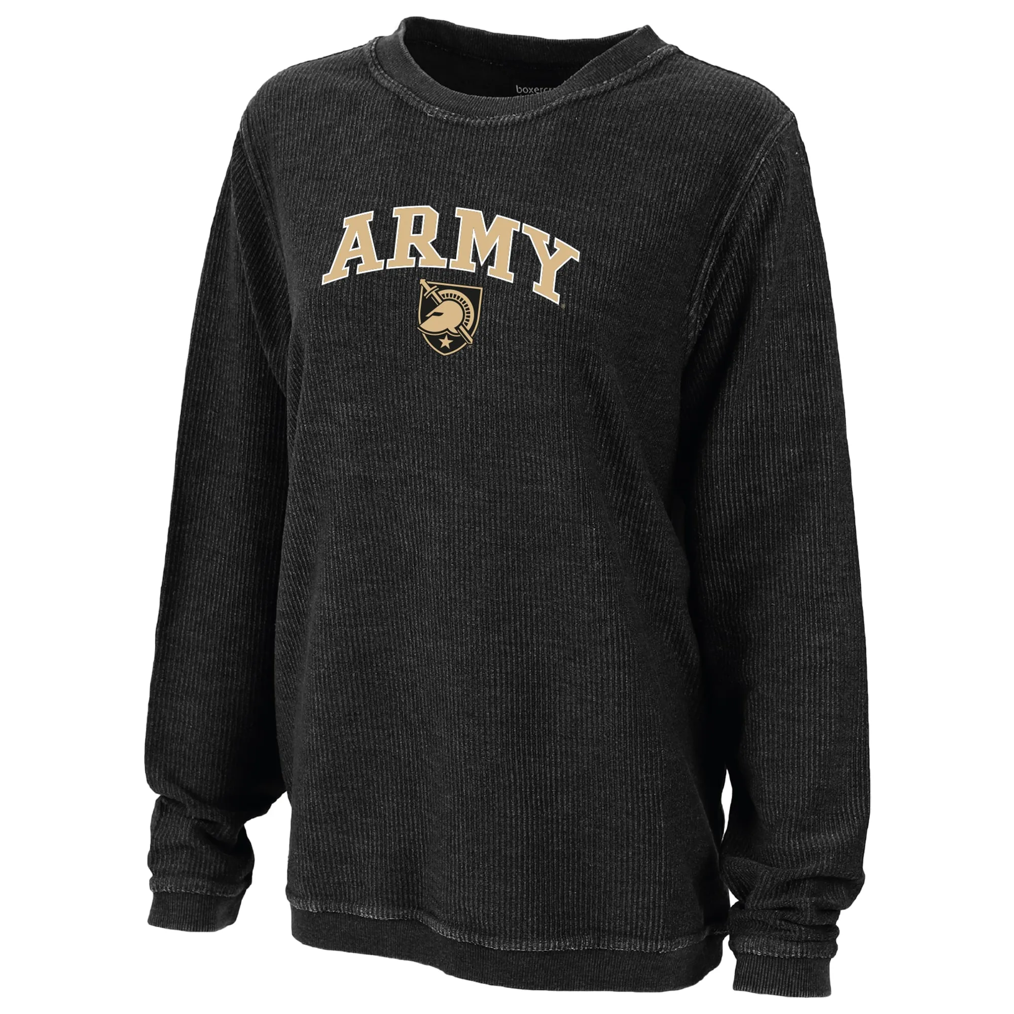 Boxercraft Army Black Knights Women's Black Rally Corduroy Pullover Sweatshirt