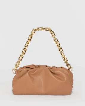 Caramel Claire Chain Shoulder Bag