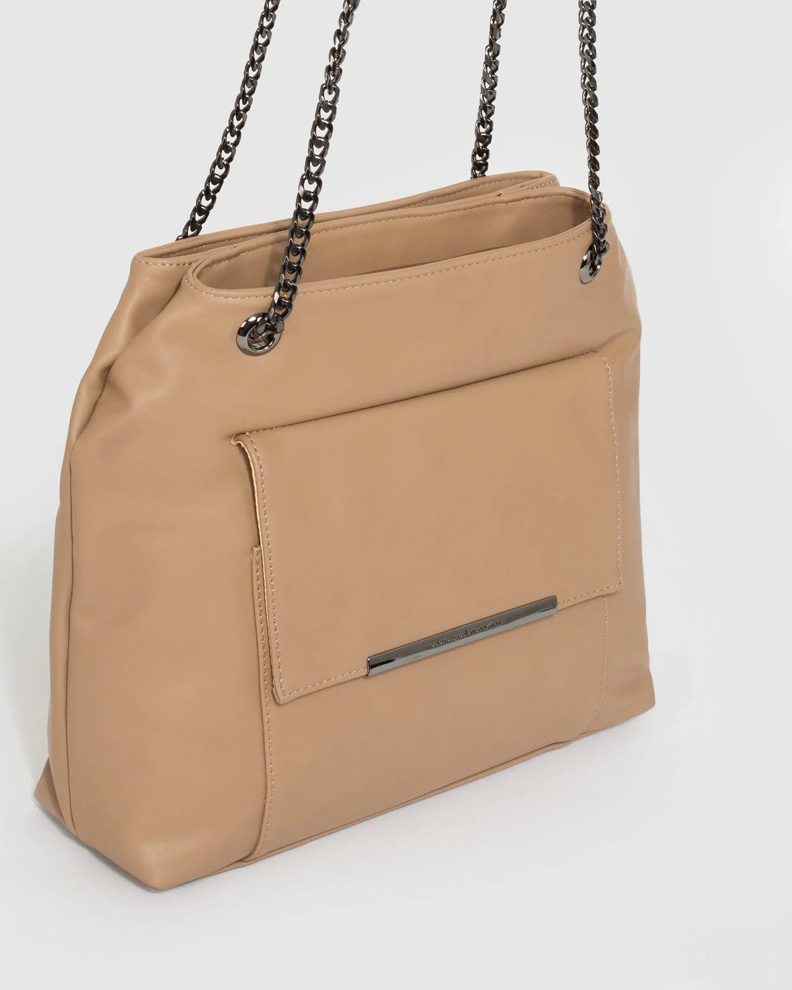 Caramel Eliza Pocket Shoulder Bag