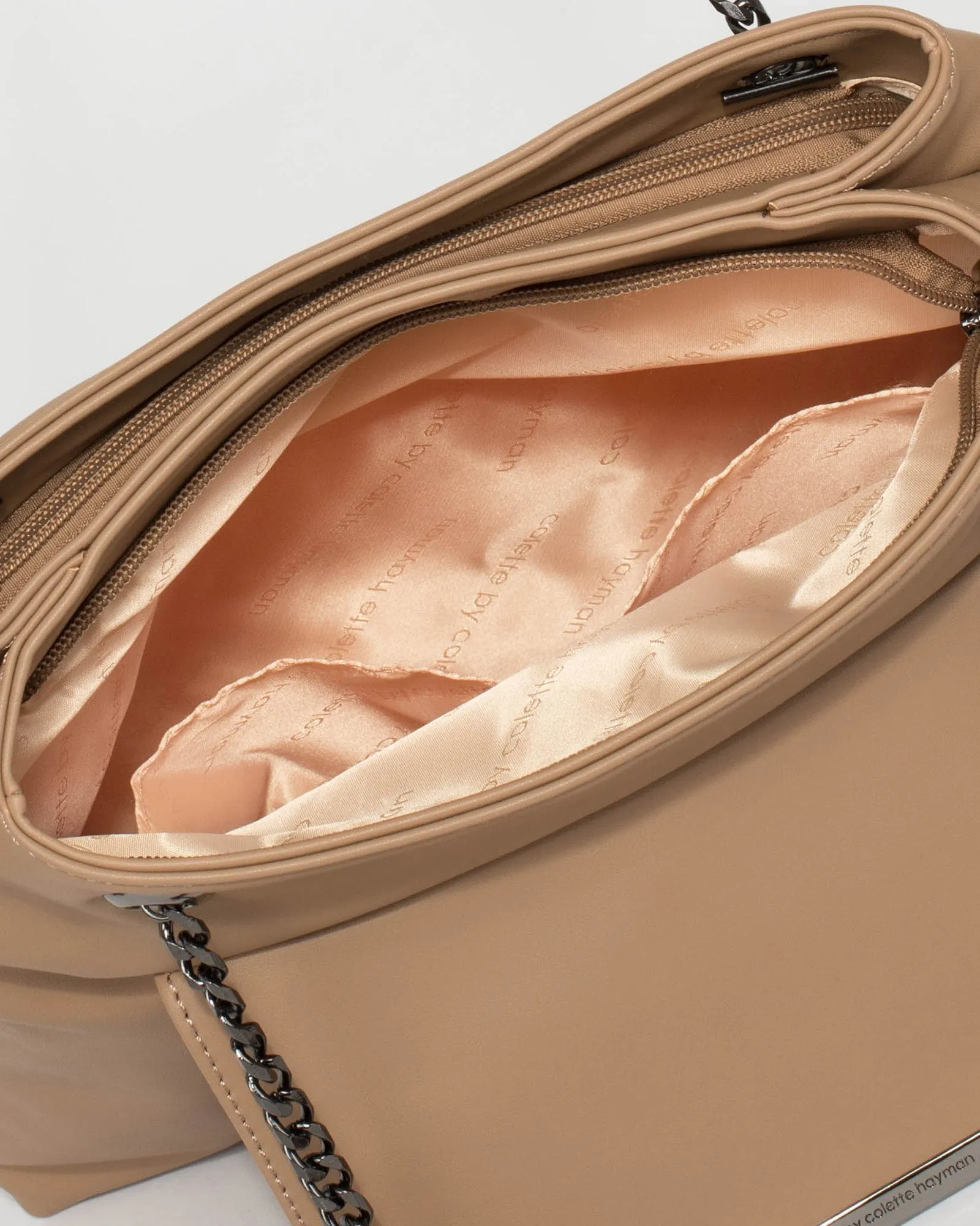 Caramel Eliza Pocket Shoulder Bag