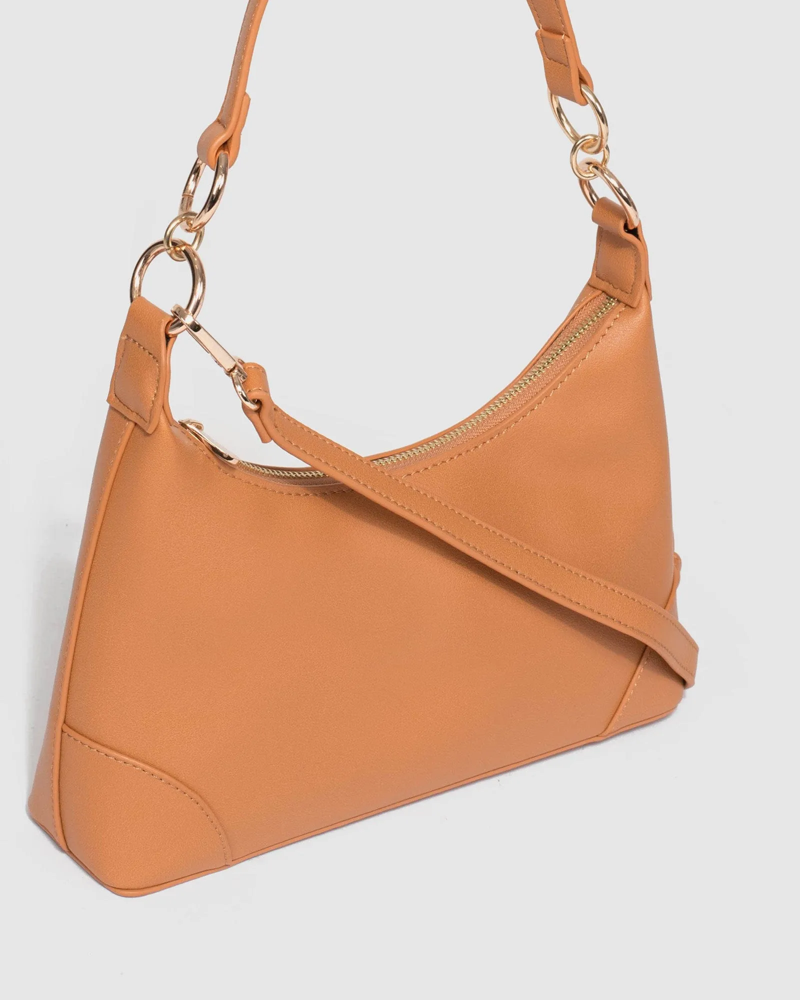 Caramel Michayla Baguette Shoulder Bag