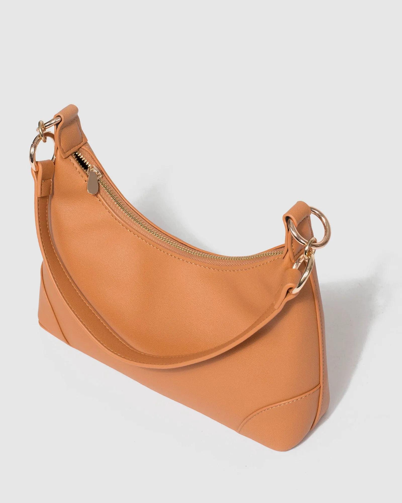 Caramel Michayla Baguette Shoulder Bag