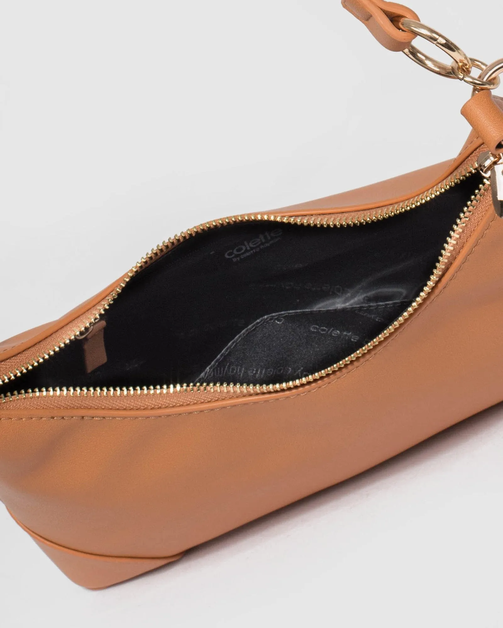 Caramel Michayla Baguette Shoulder Bag